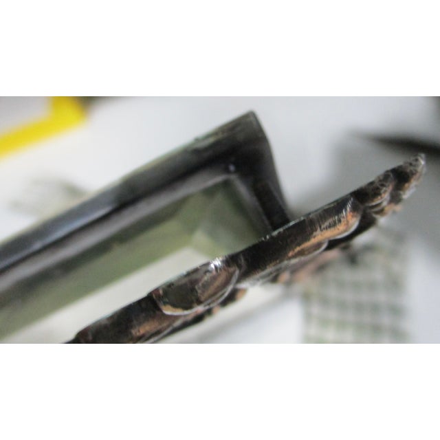 Belle Epoque Silver Plate Vanity Mirror Circa 1894 For Sale - Image 14 of 16