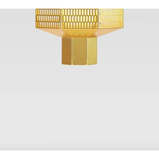 Golden Ma-Rock T Pe Suspension Lamp by Jaime Hayson for Parachilna For Sale - Image 6 of 10