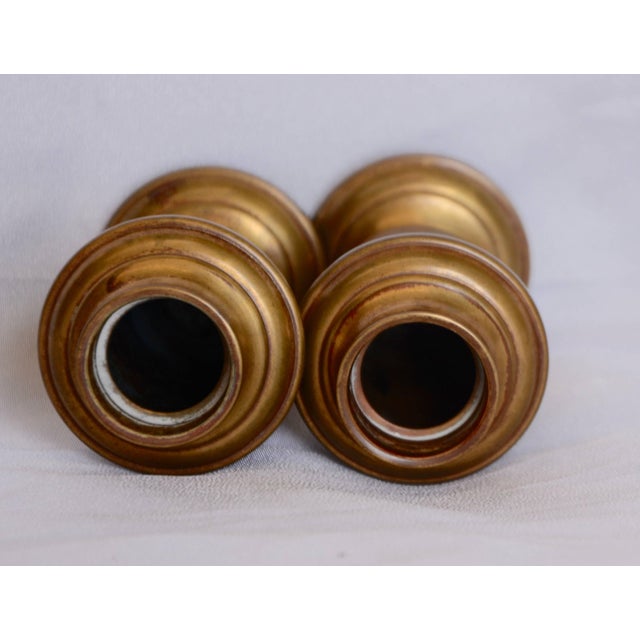 Metal Pair of Gorham Giftware Copper Salt and Pepper Shakers L27 For Sale - Image 7 of 11