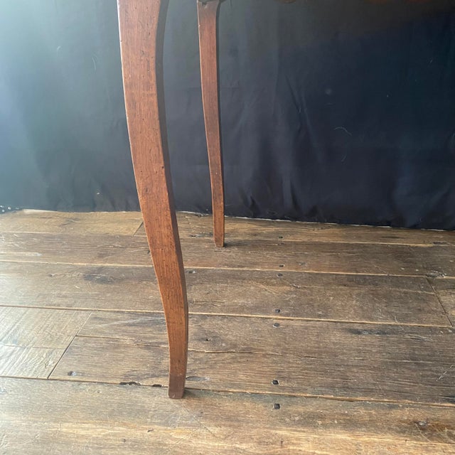 French Louis XV Walnut Side Table or Writing Desk For Sale - Image 14 of 15