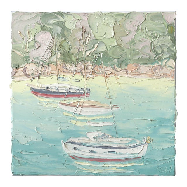 Berry's Bay 1 (28.5.24) - Plein Air - Original Plein Air Landscape Oil on Canvas by Sally West For Sale
