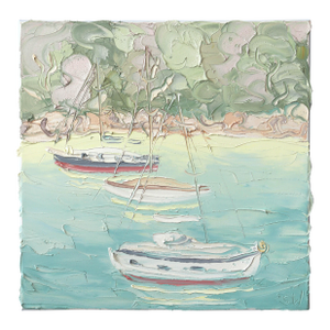 Berry's Bay 1 (28.5.24) - Plein Air - Original Plein Air Landscape Oil on Canvas by Sally West