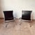 1980s Leather Scissor Chairs by Antonio Citterio for Flexform For Sale - Image 5 of 12