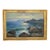 Emilio Salvi Signed Oil on Board “Capri” Seascape Painting in Gilt Frame For Sale