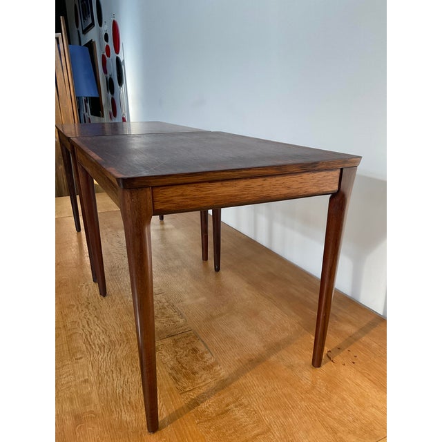 Mid 20th Century Pair of Arne Olsen Style Danish Rosewood Side Tables For Sale - Image 16 of 18
