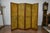Early 20th Century Antique English Leather Four-Panel Room Divider, Early 1900s Decorative Screen For Sale - Image 5 of 12