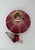 1930s Bohemian Red Perfume Bottle With Gilt Accents For Sale - Image 5 of 12