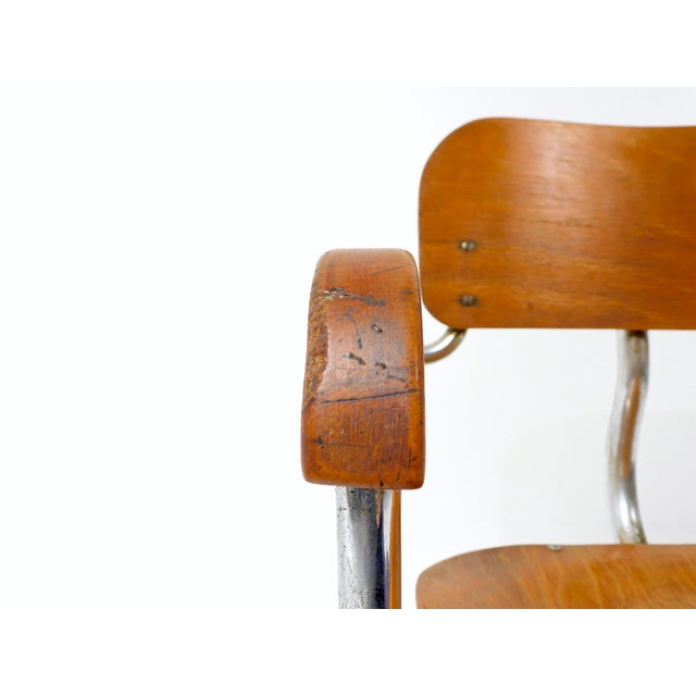 Vintage Bauhaus Tubular Steel Chair For Sale - Image 13 of 18