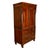 Traditional Antique 19thC Flame Mahogany Georgian Regency English Linen Press Chest 1800 For Sale - Image 3 of 16