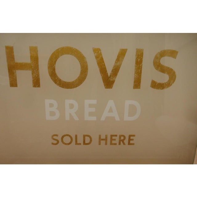 Hovis Etched Glass Bakery Advertising Window Sign, 1900s For Sale - Image 3 of 8