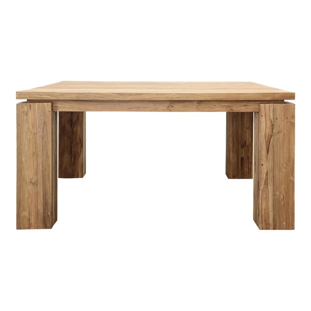 Huxley Outdoor Square Teak Dining Table For Sale