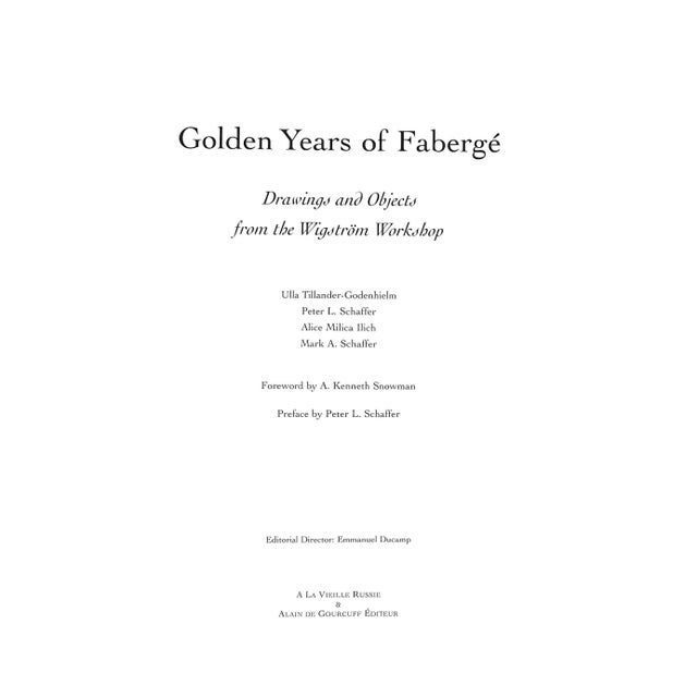 TILLANDER-GODENHIELM, Ulla [175] pp. À La Vieille Russie & Alain De Gourcuff Editeur 2000 In publisher's slipcase 14 1/4"...