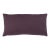 Schumacher Jumi Stonewashed Linen 24" Lumbar Pillow In Aubergine For Sale