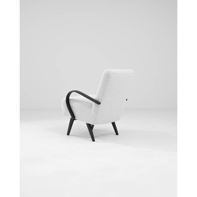 1960s Czech Upholstered Armchair For Sale - Image 9 of 12