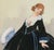 Realism 1920's Historical Fashion Illustration of Lady in 17th Century Dress by M. Solomon For Sale - Image 3 of 6
