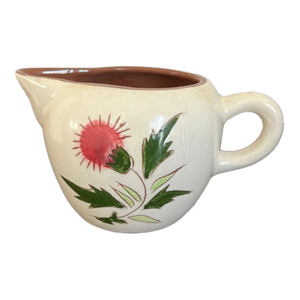 Vintage Stangl Thistle Creamer Pitcher – Hand-Painted American Pottery