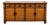 Vintage Rattan and Bamboo-Style Sideboard With Glass-Inset Top – Tropical Regency Cabinet For Sale
