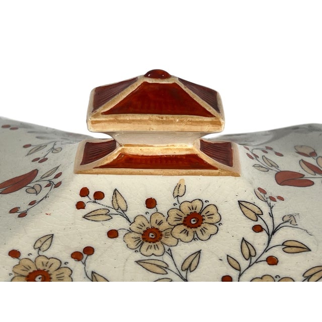 Victorian Antique Ridgways Persia Covered Tureen, Staffordshire England, Chinoiserie Decor For Sale - Image 3 of 10
