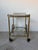 1960s 1960’s Italian Hollywood Regency Brass & Glass Bar Cart With Bottle Holder For Sale - Image 5 of 12