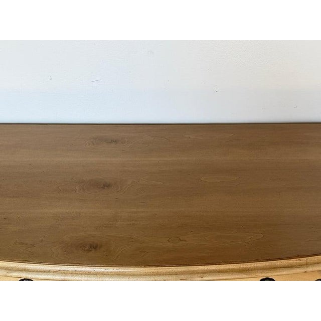 A Sculptural Dutch Bombe Commode in Bleached Maple For Sale - Image 15 of 18