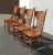 French Country Set of Four Vintage Oak Pressback Dining Room Chairs ~ French Country 2of2 For Sale - Image 3 of 12