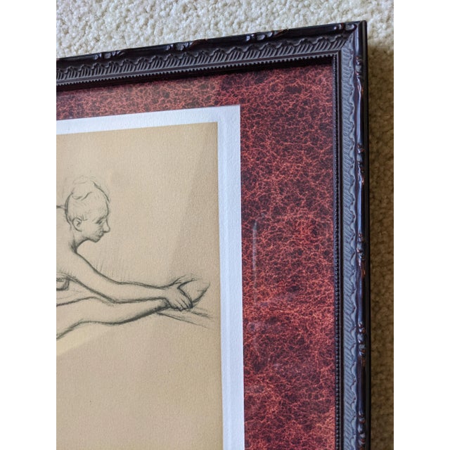 1930s 1933 Impressionist Figurative Original Heliogravure After Edgar Degas, Framed For Sale - Image 5 of 13