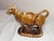 This early antique drip brown glaze Staffordshire pottery cow creamer sculpture is a unique and exceedingly rare piece...