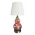 Art Nouveaux Decoupage Table Lamp With a Linen Shade in a Vibrant Victorian Floral Pattern For Sale