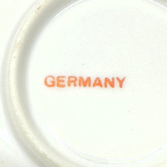 Tangerine & Green Floral Wall Plate Curation - Group of 8 For Sale In Miami - Image 6 of 12