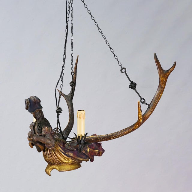 Victorian Antique Lusterweibchen With Muenchner Kindl, Germany 1900 For Sale - Image 3 of 8