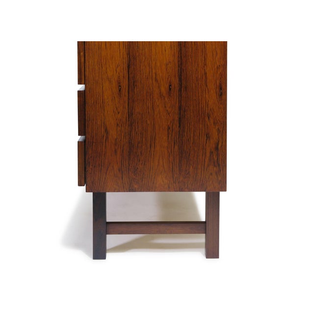 Restored Brazilian Rosewood Dresser by Kai Kristiansen, Danish Modern, 1958, Attributed For Sale - Image 9 of 10