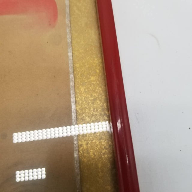 Vintage Japanese Edo-Style Woodblock Print – Red Sun and Abstract Sea Scene For Sale - Image 10 of 18