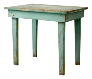 Antique Painted Primitive Farmhouse Side Table