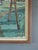Textile Mid-Century Modern 'Pathway to the Sea' Vintage Original Landscape Oil Painting, Framed For Sale - Image 7 of 13
