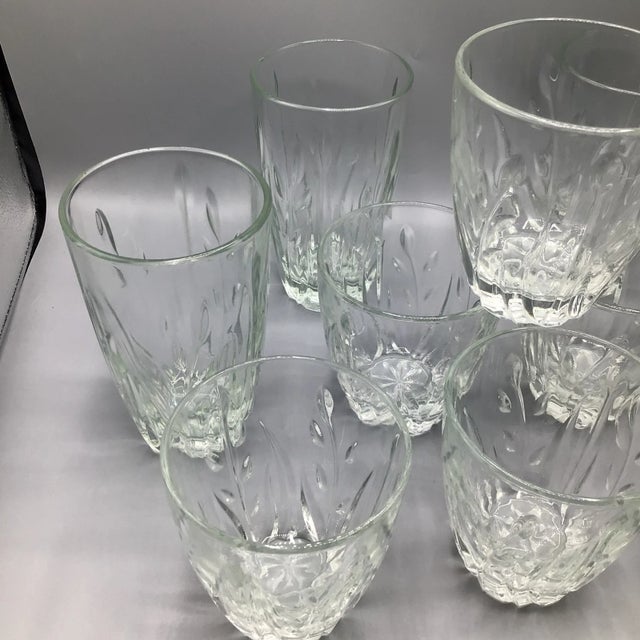 Vintage Cristal D’Argues Durand “Cassandra” Crystal Set With 4 Highball and 6 Lowball-Set of 10 For Sale - Image 12 of 13