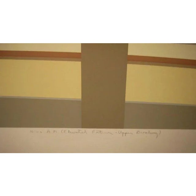 10am Elevated Entrance Upper Broadway Nyc New York City Subway Silkscreen by Saul Chase For Sale - Image 4 of 10