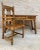 19th Century French Hand-Carved Oak Desk with Solomonic Legs and Armchair, Set of 2 For Sale - Image 6 of 18