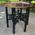 Antique Copper Top Folding End Table For Sale - Image 4 of 13