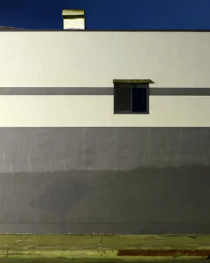 "Gray Wall" Night Photograph by John Vias