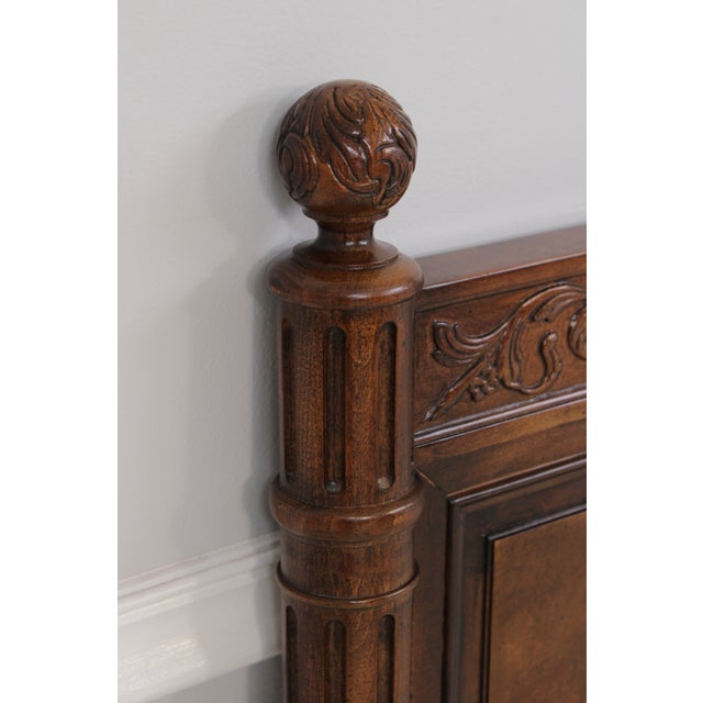 Wood Henredon Villa Borghese Walnut Queen Size Headboard For Sale - Image 7 of 15