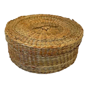 Vintage Hand Made Chinese Sweetgrass Basket