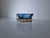 Mandruzzato sommerso glass ashtray, vintage from the 1970s; its sculptural shape and vibrant colors, a deep blue and...