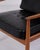 1960s Model 118 Armchair Grete Jalk for France & Søn in Teak and Black Leather, 1960s For Sale - Image 5 of 11
