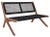 Kobina Outdoor Bench - Natural/Black For Sale - Image 11 of 11
