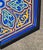 2020s Hand-Painted Moroccan-Style Hexagonal Side Table, Musharabi Blue For Sale - Image 5 of 6