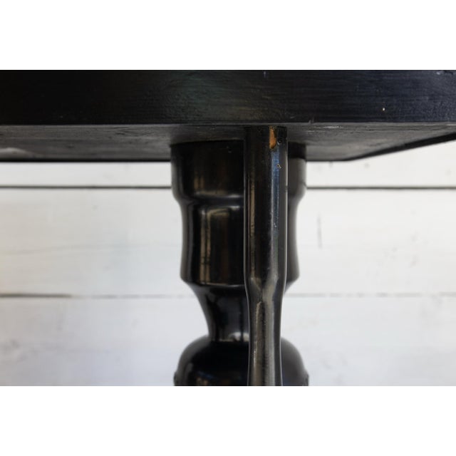 Black Small Art Deco Ebonized Table, 1930s For Sale - Image 8 of 13