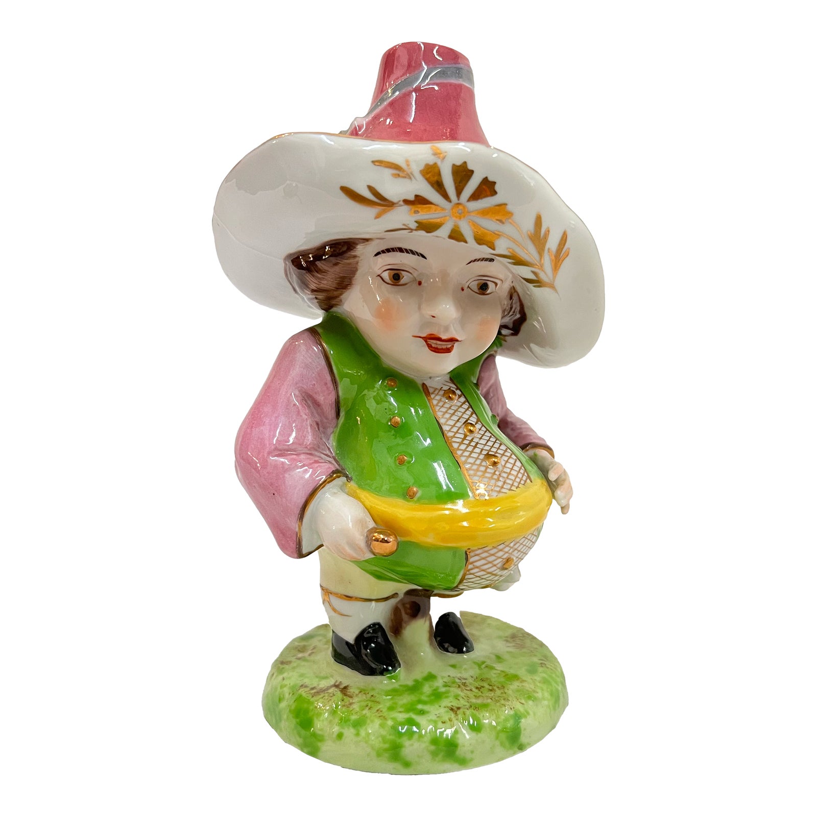 Early 19th Century English Derby Porcelain Mansion House Dwarf | Chairish