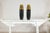 Artisan Slim Ochre and Black Ceramic Vases with Drip-Glaze Tops - A Pair For Sale - Image 18 of 18