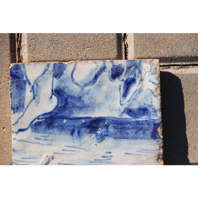 18th Century 18th Century Tile Dancing Feet, Portuguese Antique Baroque For Sale - Image 5 of 7