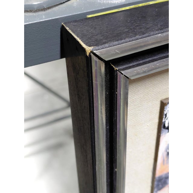 Mid 20th Century Framed Miniature Abstract Attributed to James Akston For Sale - Image 5 of 9